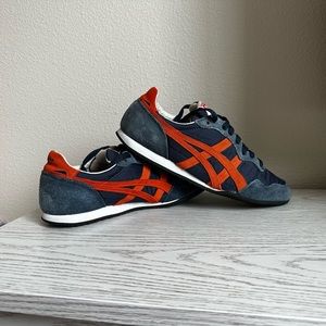Asics Onitsuka Tiger Serrano Blue & Orange Running Shoes Men’s Size 10